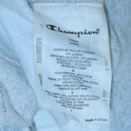 Womens UK Size L Champion Grey Pullover Hoodie