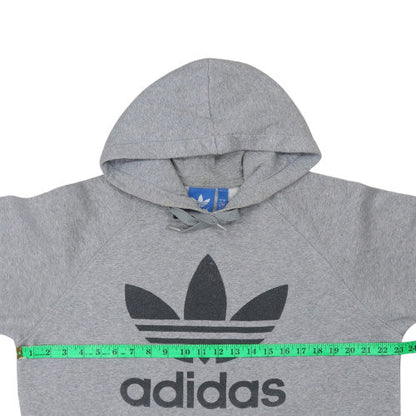 Mens UK Size L Adidas Grey Pullover Hoodie