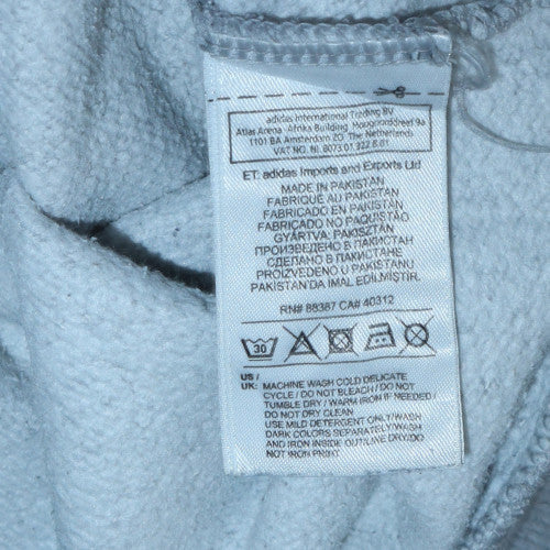 Mens UK Size L Adidas Grey Pullover Hoodie