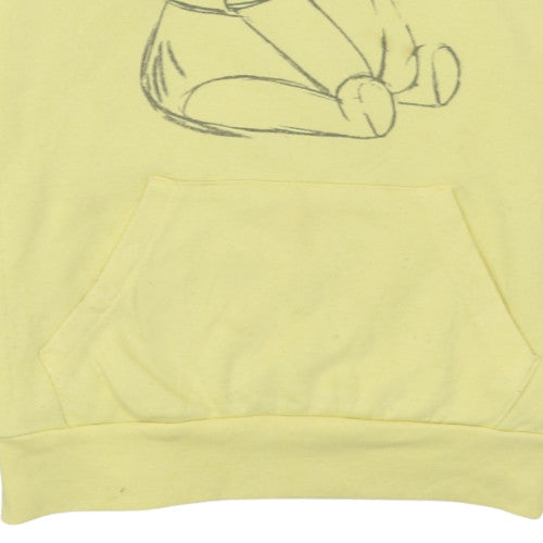 Womens UK Size 2XS Primark Yellow Pullover Hoodie