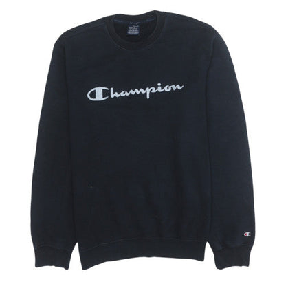 Mens UK Size XL Champion Black Pullover Sweatshirt