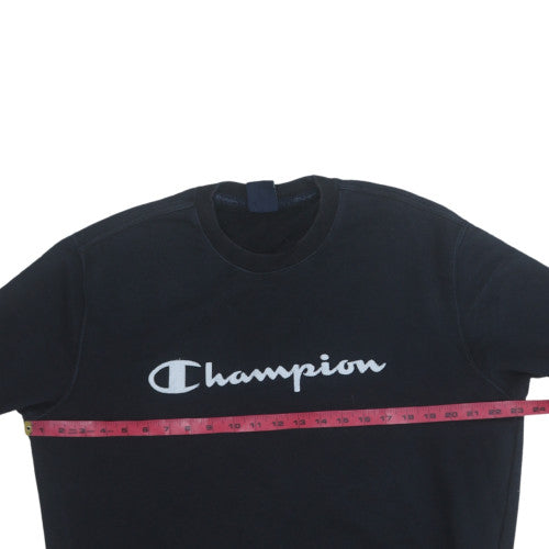 Mens UK Size XL Champion Black Pullover Sweatshirt