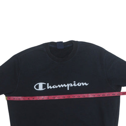 Mens UK Size XL Champion Black Pullover Sweatshirt