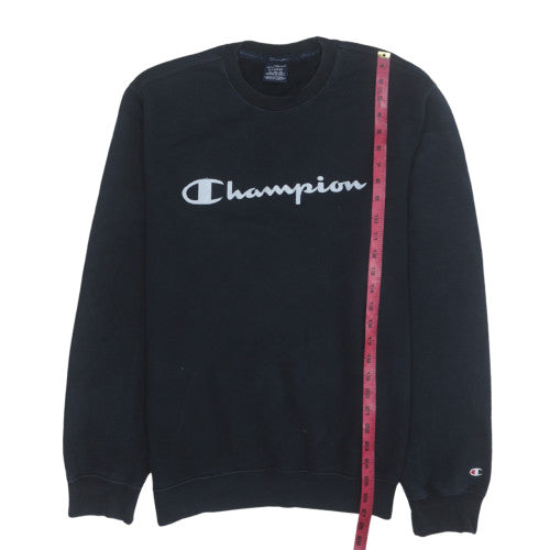Mens UK Size XL Champion Black Pullover Sweatshirt