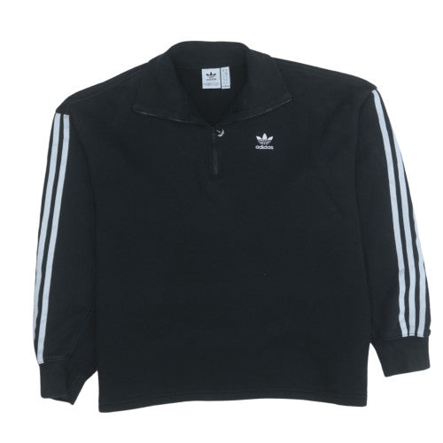Womens UK Size 10 Adidas Black Pullover Sweatshirt