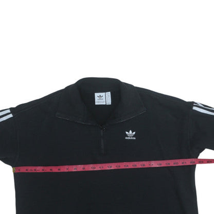 Womens UK Size 10 Adidas Black Pullover Sweatshirt