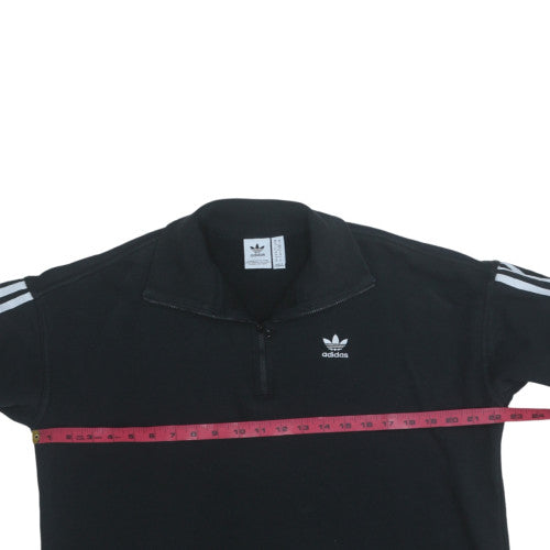 Womens UK Size 10 Adidas Black Pullover Sweatshirt