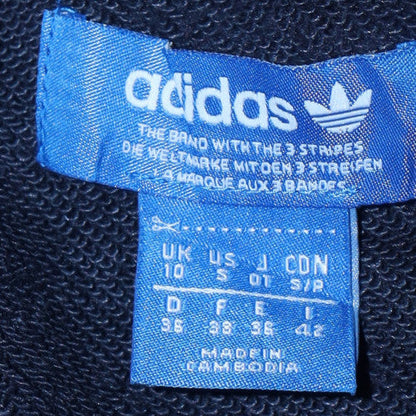 Womens UK Size 10 Adidas Blue Pullover Hoodie