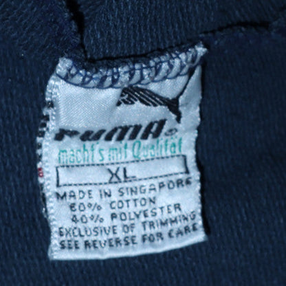 Mens UK Size XL Puma Blue Pullover Hoodie