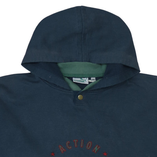 Mens UK Size XL Puma Blue Pullover Hoodie