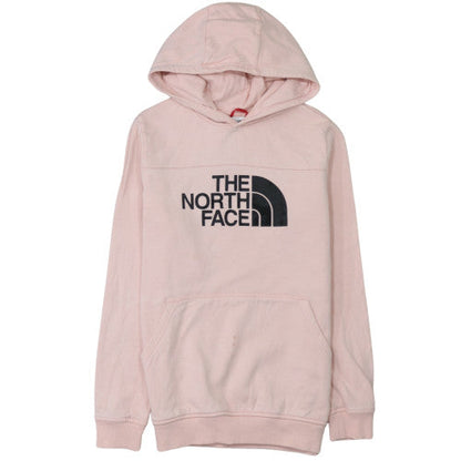 The North Face Girls Pink Cotton Pullover Hoodie L Youth Size Sweatshirt