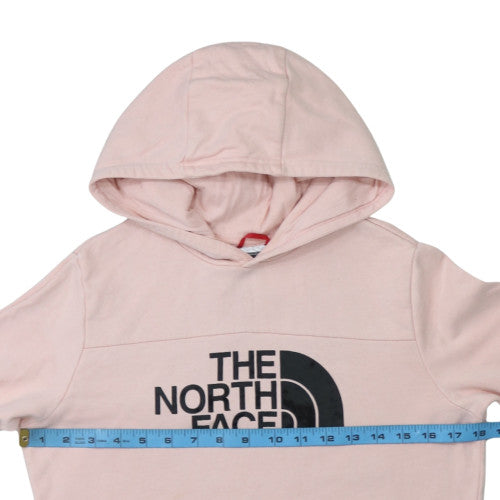 The North Face Girls Pink Cotton Pullover Hoodie L Youth Size Sweatshirt