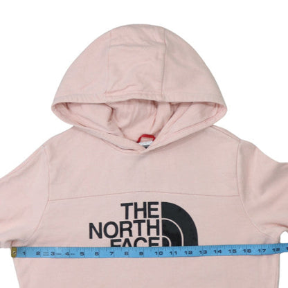The North Face Girls Pink Cotton Pullover Hoodie L Youth Size Sweatshirt