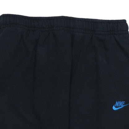 Nike Men's Black Fleece Sweatpants L Elastic Waist Tapered Joggers