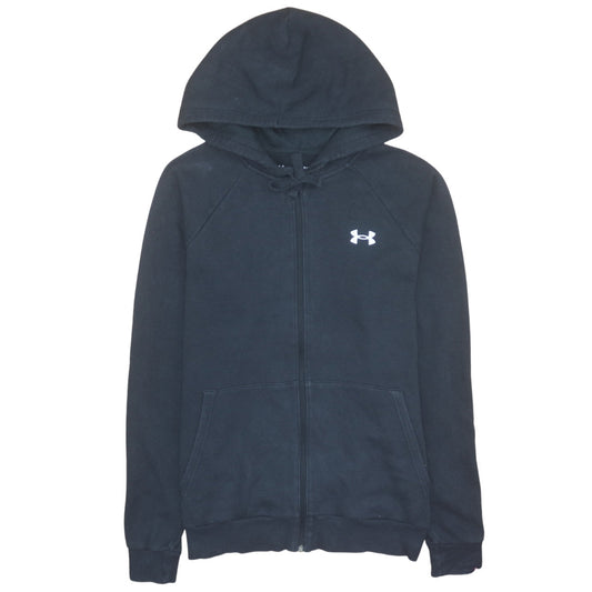 Mens UK Size S Under Armour Black Full Zip Hoodie