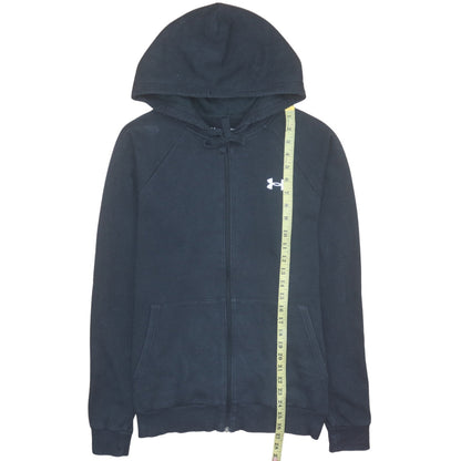 Mens UK Size S Under Armour Black Full Zip Hoodie