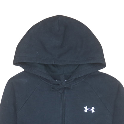 Mens UK Size S Under Armour Black Full Zip Hoodie