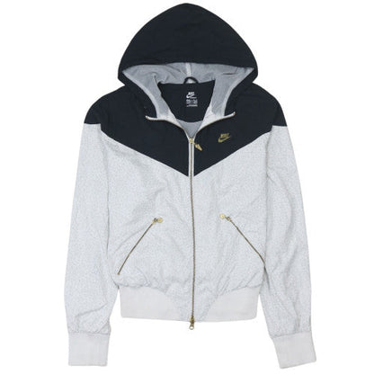 Womens UK Size M Nike Grey Full Zip Sweatshirt