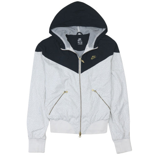 Womens UK Size M Nike Grey Full Zip Sweatshirt