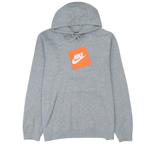 Mens UK Size L Nike Grey Pullover Hoodie