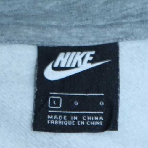 Mens UK Size L Nike Grey Pullover Hoodie