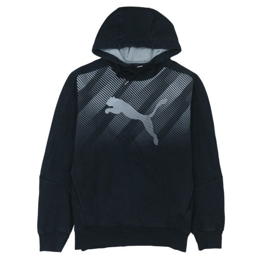 Mens UK Size M Puma Black Pullover Hoodie