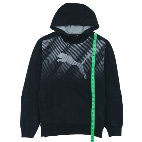 Mens UK Size M Puma Black Pullover Hoodie
