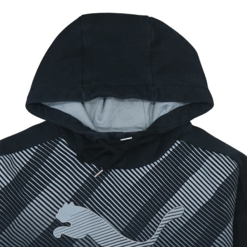 Mens UK Size M Puma Black Pullover Hoodie
