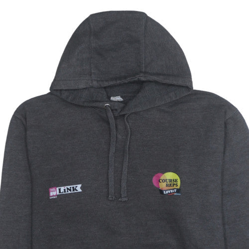 Womens UK Size M AWDis Grey Pullover Hoodie