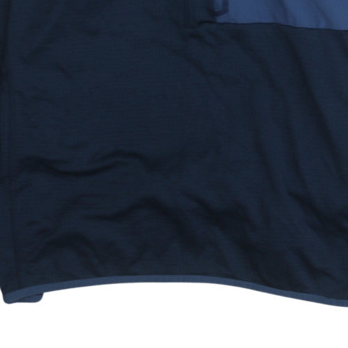 Mens UK Size XL Columbia Blue Henley Sweatshirt