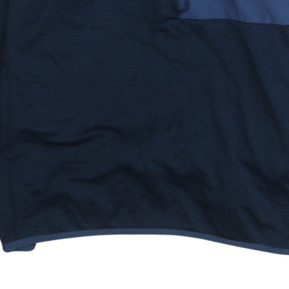 Mens UK Size XL Columbia Blue Henley Sweatshirt