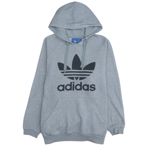 Mens UK Size L Adidas Grey Pullover Hoodie