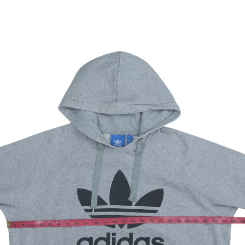 Mens UK Size L Adidas Grey Pullover Hoodie