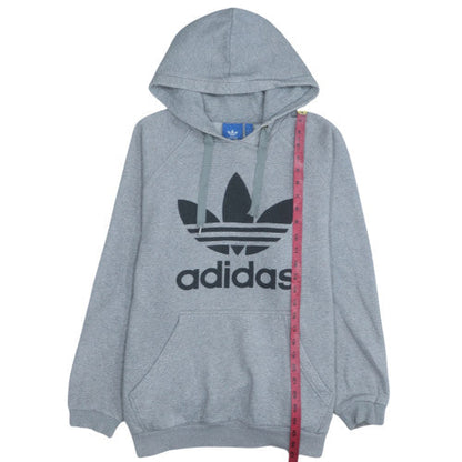 Mens UK Size L Adidas Grey Pullover Hoodie