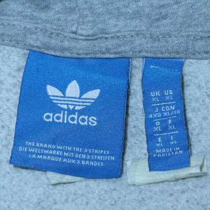 Mens UK Size L Adidas Grey Pullover Hoodie