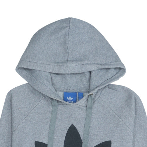 Mens UK Size L Adidas Grey Pullover Hoodie