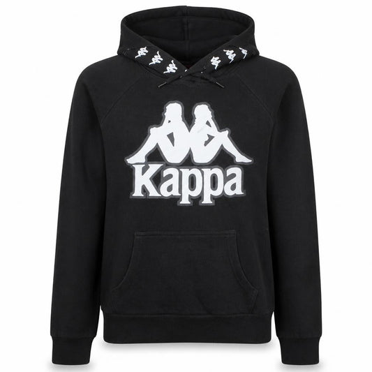 Womens UK Size S Kappa Black Pullover Hoodie