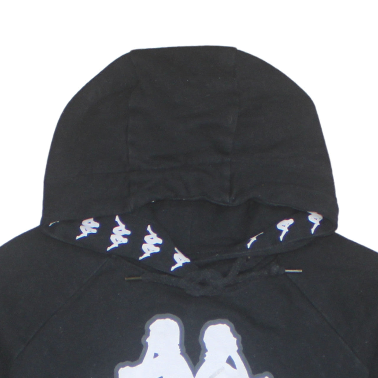 Womens UK Size S Kappa Black Pullover Hoodie