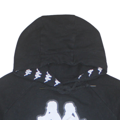 Womens UK Size S Kappa Black Pullover Hoodie