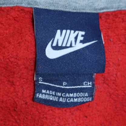 Womens UK Size S Nike Red Full Zip Hoodie