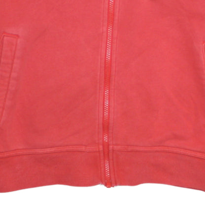 Womens UK Size S Nike Red Full Zip Hoodie