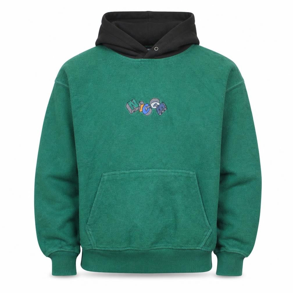 Mens UK Size M Nicce Green Pullover Hoodie