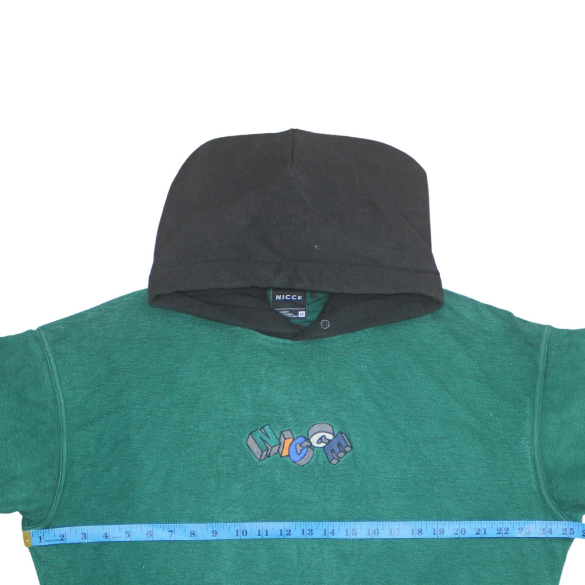 Mens UK Size M Nicce Green Pullover Hoodie