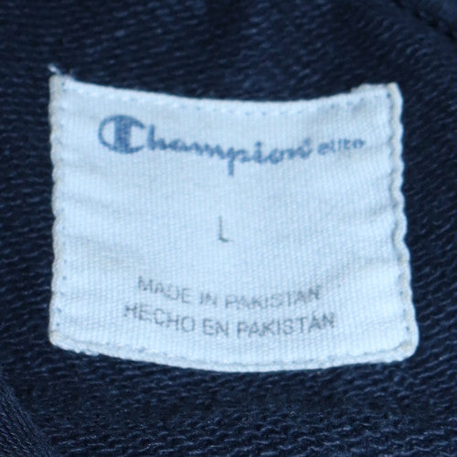 Mens UK Size L Champion Blue Pullover Hoodie
