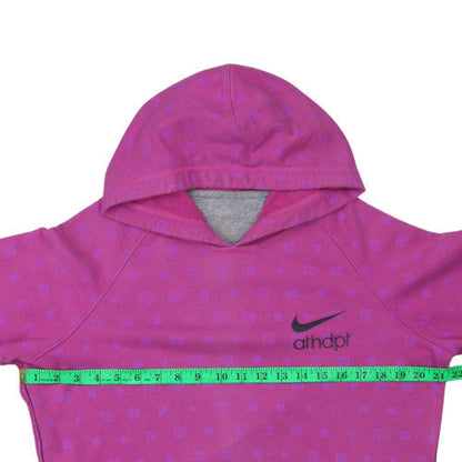 Womens UK Size M Nike Pink Pullover Hoodie