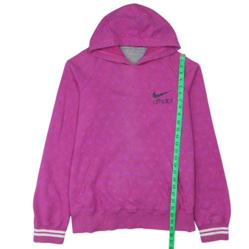 Womens UK Size M Nike Pink Pullover Hoodie