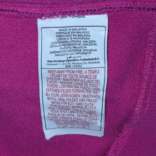 Womens UK Size M Nike Pink Pullover Hoodie