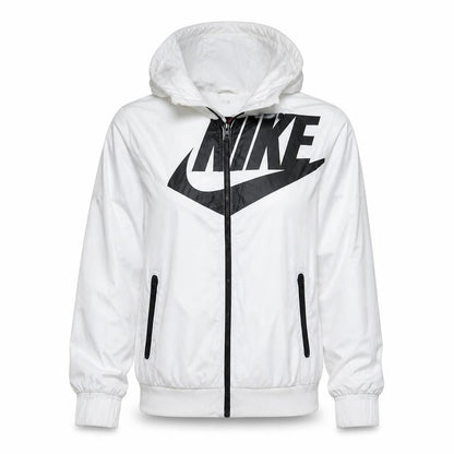 Womens UK Size S Nike White Full Zip Hoodie