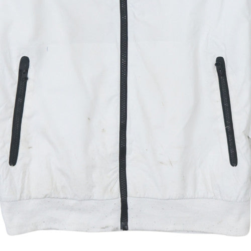Womens UK Size S Nike White Full Zip Hoodie