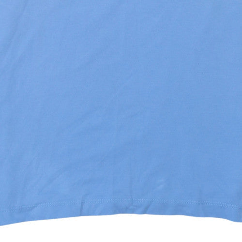 Hugo Boss Men's Blue Pima Cotton Short Sleeve Polo Shirt Size L